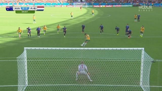 Groupe B, AUS-NED (2-1): le capitaine australien Jedinak prend l’avantage sur ce match en marquant un penalty