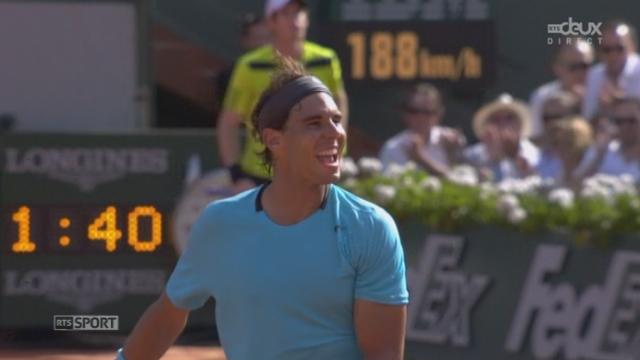 1-2 finale messieurs, Nadal-Murray (6-3, 6-2, 6-1): Nadal corrige Murray en 3 petits sets et s'offre une 9e finale à Roland-Garros