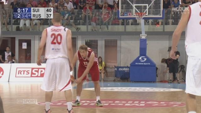 Qualification, Suisse - Russie (42-37): les Helvètes terminent cette 1ère mi-temps en beauté avec ce dunk de Clint Capela