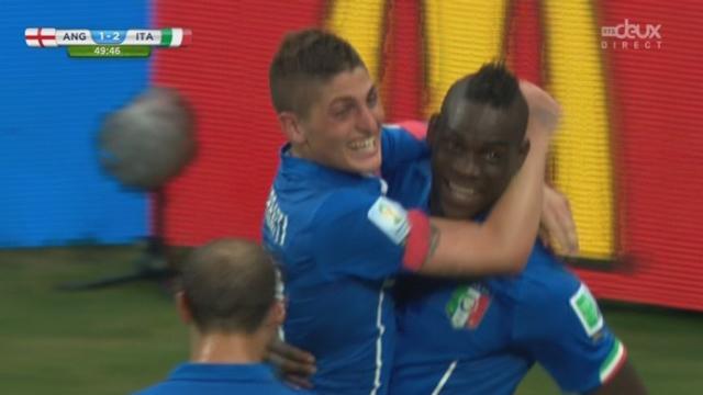 Groupe D, ANG-ITA (1-2): l’Italie repasse devant avec ce coup de tête victorieux de Mario Balotelli
