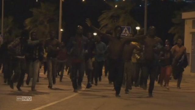 Assaut d'un millier de migrants à la frontière espagnole de Melilla