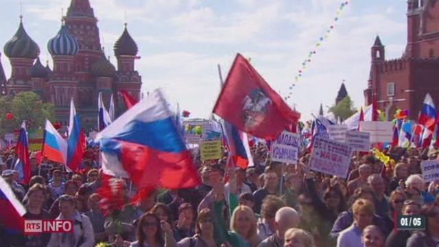 Russie: le 1er mai était marqué par le retour des syndicats sur la Place Rouge