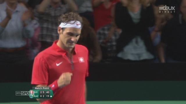 Federer - Kukushkin (6-4, 6-4, 6-2): Federer égalise après 1h52 sur le court