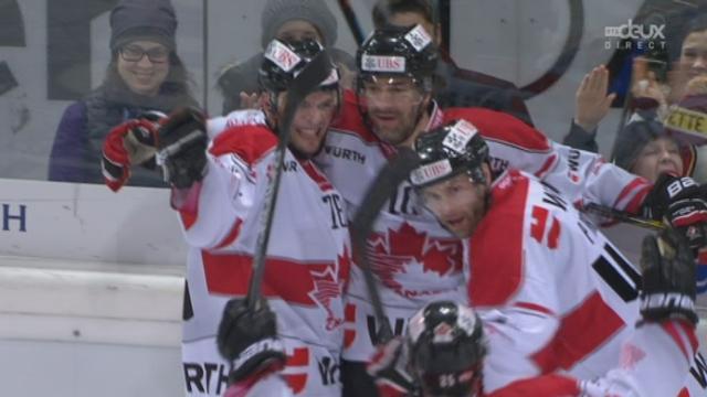 Genève-Servette - Team Canada (6-5): Marc-A. Pouliot ramène le Team Canada à un goal de Genève-Servette grâce à une contre-attaque fulgurante