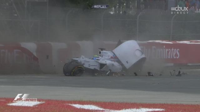 Fin de course mouvementée : dépassement de Vettel et crash de Massa contre Perez