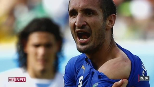 Coupe du monde: l'attaquant uruguayen Luis Suarez pourrait être durement sanctionné pour avoir mordu un joueur italien