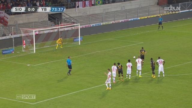 9e journée, FC Sion - Young Boys (0-1): accroché par Rüfli dans la surface, Nuzzolo se fait justice lui-même et transforme le penalty