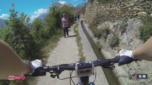 VS: sur les hauts de Sion, la tension grandit entre cyclistes et randonneurs