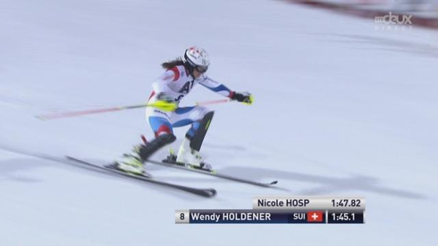 Slalom dames, 2ème manche: Wendy Holdener