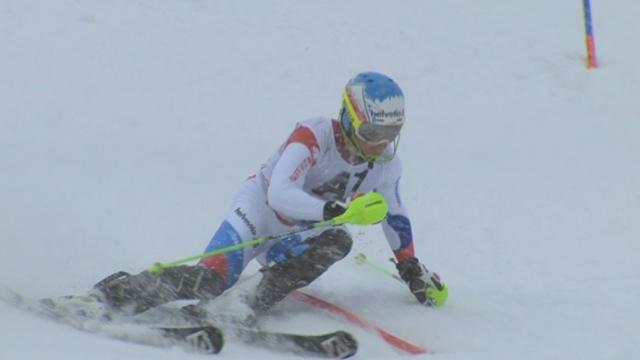 Slalom messieurs, 1re manche: Luca Aerni réalise une super performance