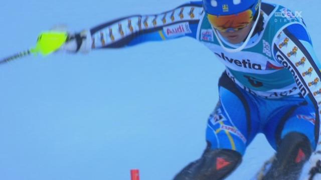 Slalom messieurs, 2ème manche: belle deuxième place pour Andre Myhrer