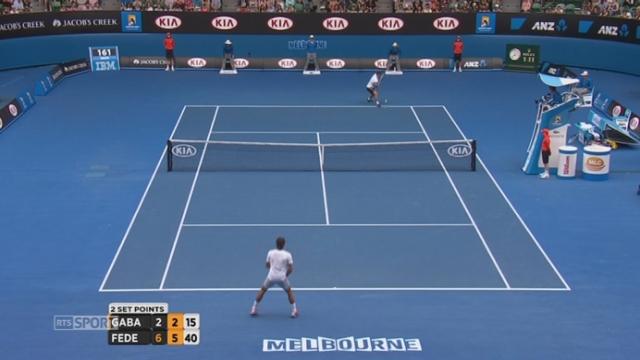 Federer – Gabashvili : balle de 2e set