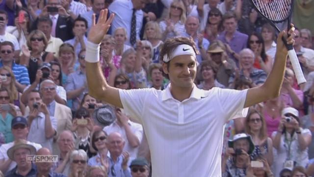 1-2 finale messieurs, Federer - Raonic (6-4, 6-4, 6-4): Roger Federer n’aura eu besoin que de trois breaks pour rejoindre Djokovic en finale