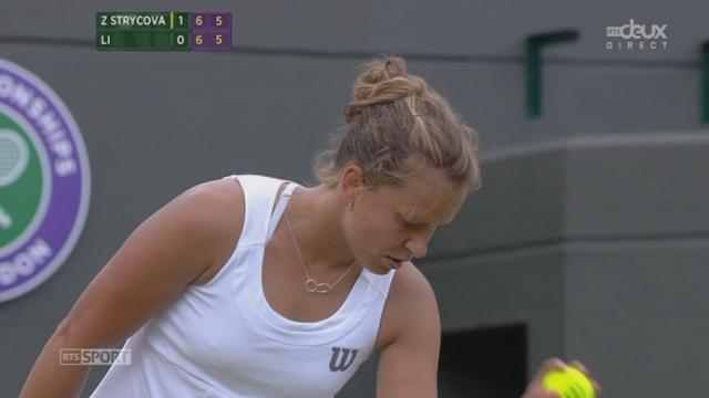 Tennis. Wimbledon. 2e tour: Zahlavova Strycova (CZE) élimine le no 2 féminin Na Li (CHN) 7-6 7-6. Une énorme surprise