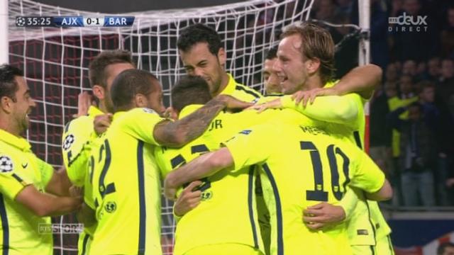 Groupe F, Ajax - FC Barcelone (0-1): ouverture du score par Messi qui inscrit son 70e but en C1