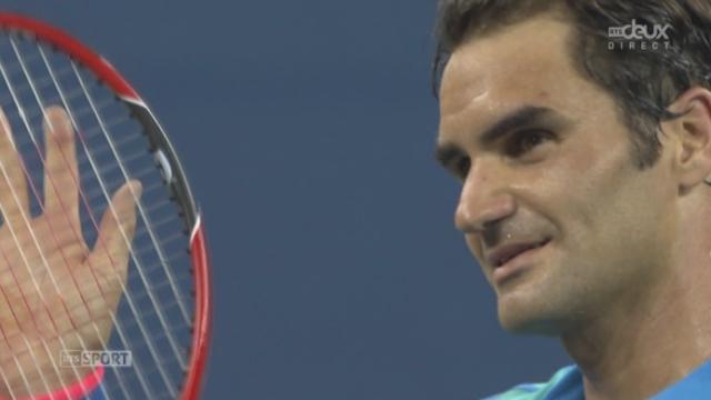 3e tour, Granollers - Federer (5-2, 1-6, 1-6, 1-6):