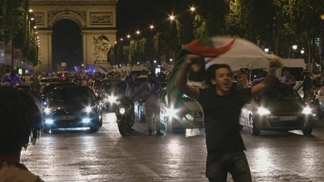 Les fans de l'Algerie ont fete leur victoire en France