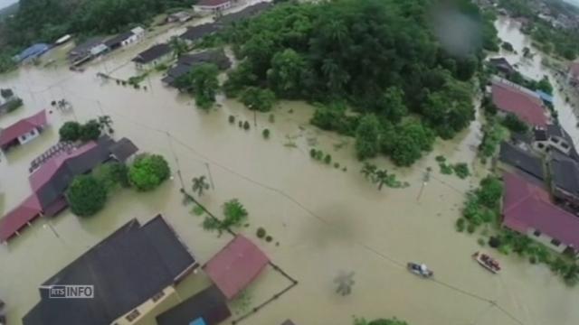 Images aériennes des inondations en Malaisie