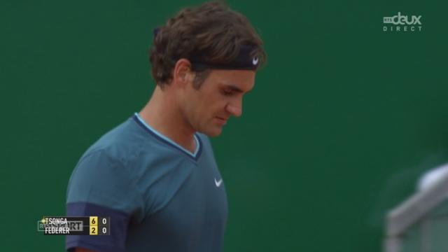 1-4, Tsonga - Federer (6-2): le Français s'empare de la 1ère manche sans trop de soucis