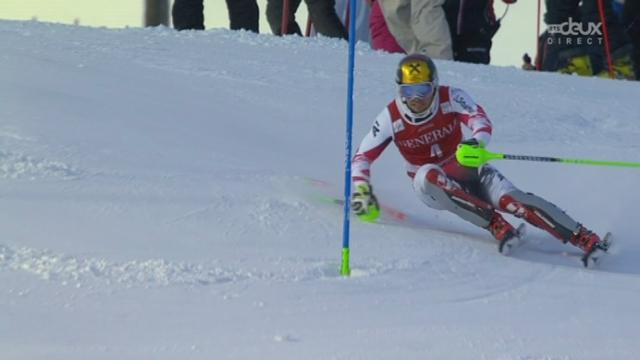 Slalom messieurs, 2ème manche: victoire de Marcel Hirscher (AUT)