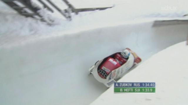 Bob à deux - St-Moritz: Beat Hefti et son pousseur Alex Baumann remportent la victoire tandis que l'équipe des dames termine troisième