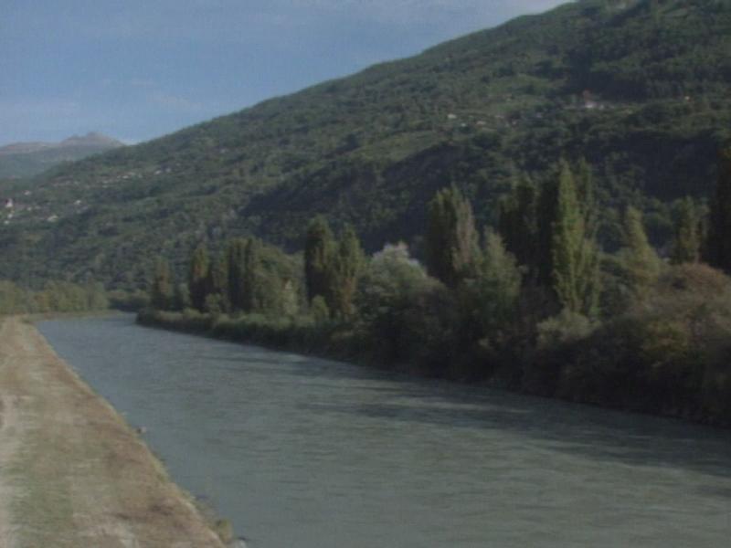 Berges du Rhône en Valais en 1997 [RTS]