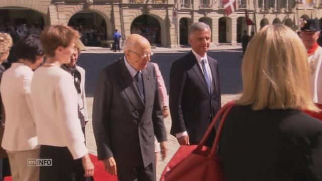 Visite du président italien G.Napolitano en Suisse