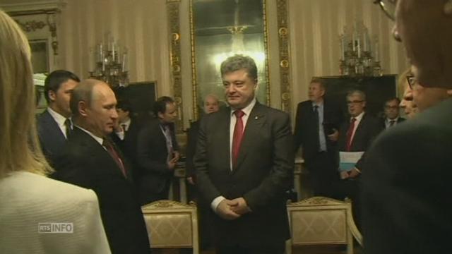 Rencontre entre Poutine et Porochenko a Milan