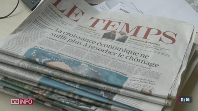 Le groupe alémanique Ringier annonce le rachat du journal "Le Temps"