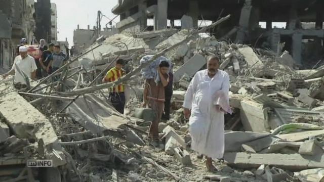 Scènes de désolation à Gaza