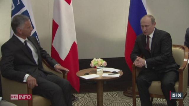 Ukraine: Vladimir Poutine joue la carte de l'apaisement face à Didier Burkhalter à Vienne