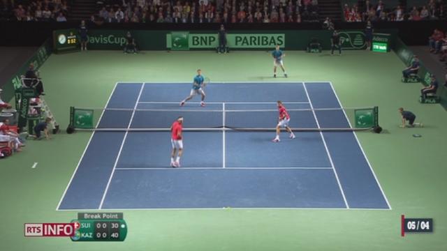 Tennis - Coupe Davis: la Suisse est menée 2 à 1 dans son duel contre le Kazakhstan