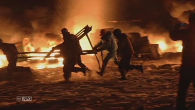 Rideau de flammes à Kiev