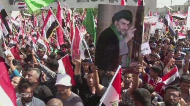 Des chiites manifestent contre l'armée américaine à Bagdad