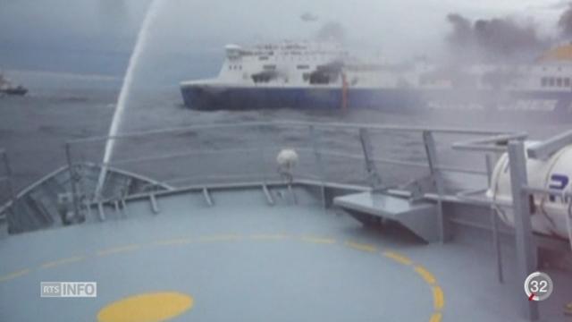 Des clandestins se trouvaient à bord du ferry qui a pris feu
