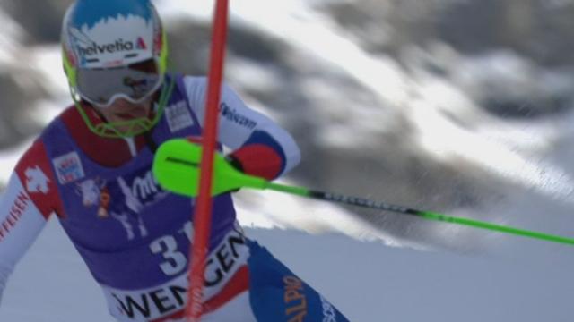 Slalom messieurs, 2ème manche: Luca Aerni