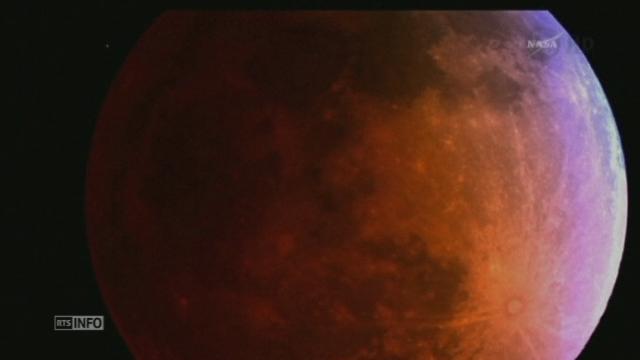 Les images d'une éclipse totale de la Lune