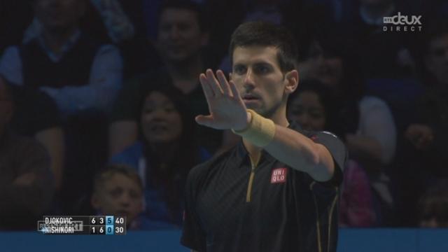 1-2, Djokovic - Nishikori (6-1, 3-6, 6-0): victoire de Djokovic qui retrouvera "Rodgeur" ou "Stan" en finale