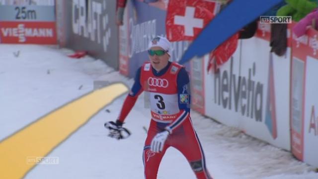 Sprint messieurs, finale: les Norvegiens à l'honneur avec Finn Haagen Krogh (NOR) qui devance Anders Gloeersen (NOR) et Eirik Brandsdal (NOR)