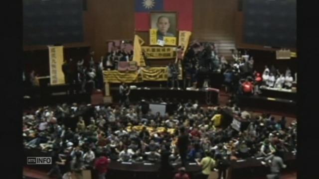 Le Parlement de Taïwan occupé par des étudiants