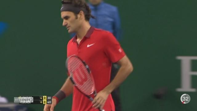 Tennis- Masters Shanghai: Roger Federer se qualifie pour la finale en battant le Serbe Novak Djokovic (6-4, 6-4)