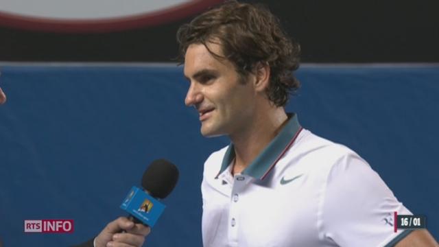 Tennis - Open d'Australie: Roger Federer a battu le Slovène Blaz Kavcic en trois sets