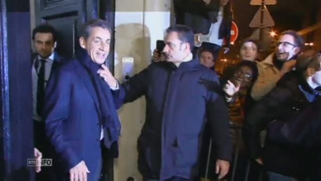 Nicolas Sarkozy acclamé par ses partisans