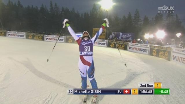 Slalom dames, 2ème manche: Michelle Gisin (SUI)