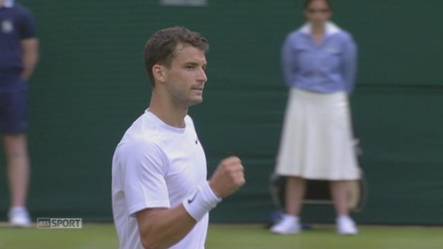 Tennis. Wimbledon. 1er tour: Grigori Dimitrov (BUL) - Ryan Harrison (USA). Le Bulgare s'impose en 3 manches