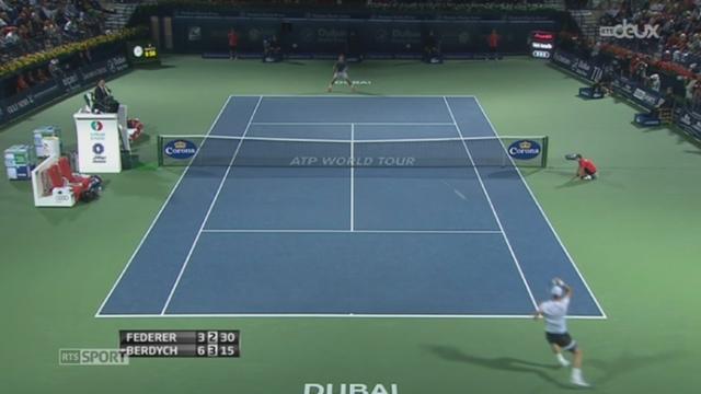 Tennis: Roger Federer remporte le tournoi de Dubaï face au Tchèque Thomas Berdych (3-6, 6-4, 6-3)