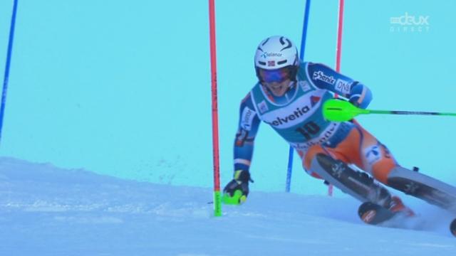 Slalom messieurs, 2ème manche: Henrik Kristoffersen s'invite sur la troisième marche du podium