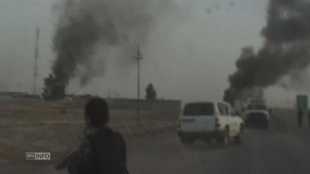 Scènes de guerre dans la région de Kirkouk en Irak