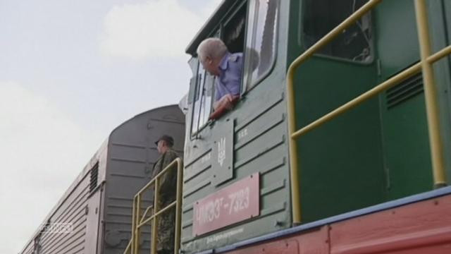 Le train transportant les corps est arrivé à Kharkiv