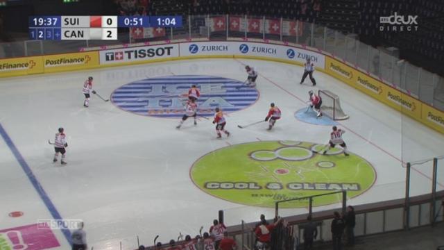 Suisse - Canada (0-3): après quelques secondes dans ce 2e tiers, le Canada aggrave la marque